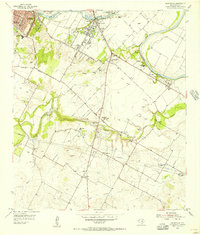 Download a high-resolution, GPS-compatible USGS topo map for Montopolis, TX (1956 edition)