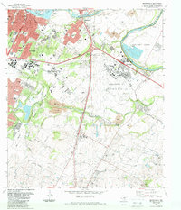 preview thumbnail of historical topo map of Travis County, TX in 1988