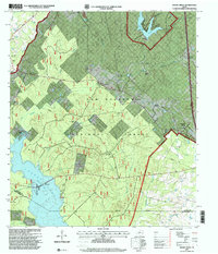 preview thumbnail of historical topo map of Walker County, TX in 1997