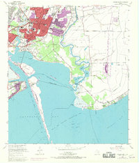 preview thumbnail of historical topo map of Chambers County, TX in 1956