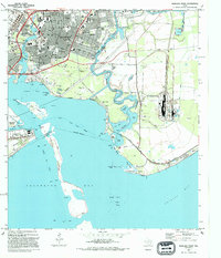 preview thumbnail of historical topo map of Chambers County, TX in 1993