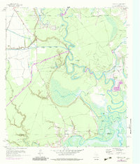 Download a high-resolution, GPS-compatible USGS topo map for Moss Bluff, TX (1983 edition)