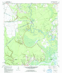 Download a high-resolution, GPS-compatible USGS topo map for Moss Bluff, TX (1994 edition)