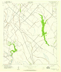 Download a high-resolution, GPS-compatible USGS topo map for Mustang Bayou, TX (1959 edition)