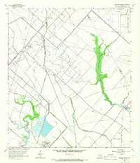 Download a high-resolution, GPS-compatible USGS topo map for Mustang Bayou, TX (1966 edition)