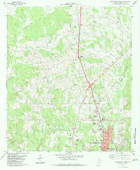 preview thumbnail of historical topo map of Nacogdoches County, TX in 1983