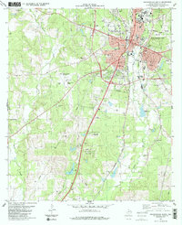 Download a high-resolution, GPS-compatible USGS topo map for Nacogdoches South, TX (1983 edition)
