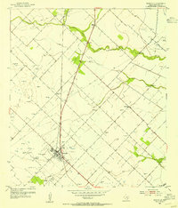 Download a high-resolution, GPS-compatible USGS topo map for Needville, TX (1954 edition)
