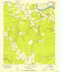 preview thumbnail of historical topo map of Red River County, TX in 1951