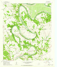 preview thumbnail of historical topo map of Somervell County, TX in 1961