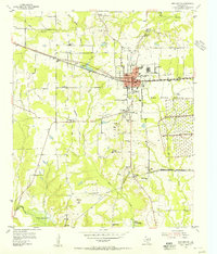 1954 Map of New Boston, TX, 1955 Print