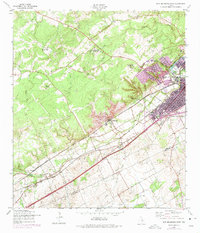 Download a high-resolution, GPS-compatible USGS topo map for New Braunfels West, TX (1975 edition)