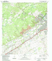 Download a high-resolution, GPS-compatible USGS topo map for New Braunfels West, TX (1988 edition)