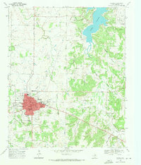 Download a high-resolution, GPS-compatible USGS topo map for Nocona, TX (1971 edition)