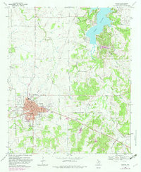 Download a high-resolution, GPS-compatible USGS topo map for Nocona, TX (1982 edition)