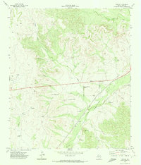 preview thumbnail of historical topo map of Irion County, TX in 1971