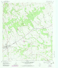 Download a high-resolution, GPS-compatible USGS topo map for Normangee, TX (1983 edition)