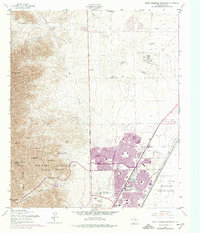 Download a high-resolution, GPS-compatible USGS topo map for North Franklin Mountain, TX (1974 edition)