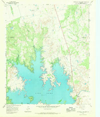Download a high-resolution, GPS-compatible USGS topo map for Northeast Lake Kemp, TX (1968 edition)