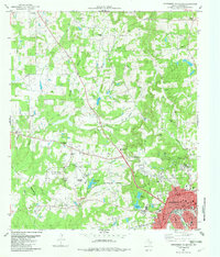 Download a high-resolution, GPS-compatible USGS topo map for Northwest Palestine, TX (1982 edition)