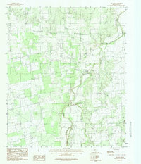 Download a high-resolution, GPS-compatible USGS topo map for Nugent, TX (1984 edition)