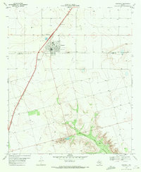Download a high-resolution, GPS-compatible USGS topo map for ODonnell, TX (1971 edition)