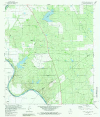 Download a high-resolution, GPS-compatible USGS topo map for OKeefe Lake, TX (1981 edition)