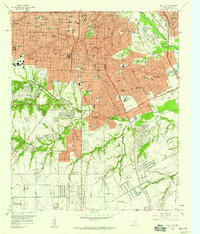 Download a high-resolution, GPS-compatible USGS topo map for Oak Cliff, TX (1959 edition)