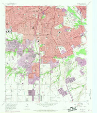 Download a high-resolution, GPS-compatible USGS topo map for Oak Cliff, TX (1969 edition)