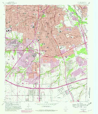 preview thumbnail of historical topo map of Dallas County, TX in 1958