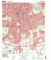 Download a high-resolution, GPS-compatible USGS topo map for Oak Cliff, TX (2001 edition)