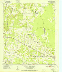 preview thumbnail of historical topo map of Bowie County, TX in 1951