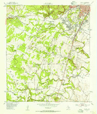 Download a high-resolution, GPS-compatible USGS topo map for Oak Hill, TX (1956 edition)