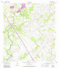 Download a high-resolution, GPS-compatible USGS topo map for Oakville, TX (1986 edition)