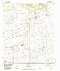Download a high-resolution, GPS-compatible USGS topo map for Odell, TX (1986 edition)