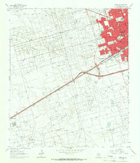 Download a high-resolution, GPS-compatible USGS topo map for Odessa SW, TX (1966 edition)