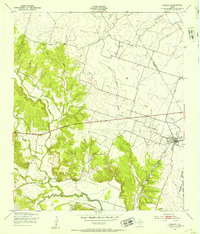Download a high-resolution, GPS-compatible USGS topo map for Oglesby, TX (1953 edition)