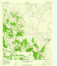Download a high-resolution, GPS-compatible USGS topo map for Oglesby, TX (1961 edition)