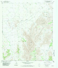 Download a high-resolution, GPS-compatible USGS topo map for Old Blue Mountain, TX (1984 edition)