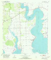 Download a high-resolution, GPS-compatible USGS topo map for Olivia, TX (1976 edition)