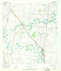 1956 Map of Olmito, 1957 Print