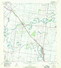 1956 Map of Olmito, 1971 Print