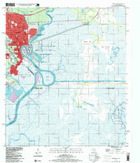 Download a high-resolution, GPS-compatible USGS topo map for Orange, TX (1999 edition)