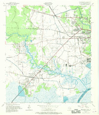 1957 Map of Orange, TX, 1969 Print