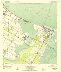 Download a high-resolution, GPS-compatible USGS topo map for Oso Creek NE, TX (1953 edition)