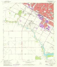 Download a high-resolution, GPS-compatible USGS topo map for Oso Creek NW, TX (1977 edition)