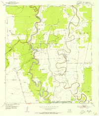 Download a high-resolution, GPS-compatible USGS topo map for Otey, TX (1955 edition)