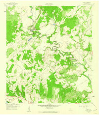 Download a high-resolution, GPS-compatible USGS topo map for Ottine, TX (1960 edition)