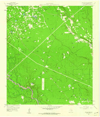 Download a high-resolution, GPS-compatible USGS topo map for Outlaw Pond, TX (1960 edition)