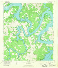 Download a high-resolution, GPS-compatible USGS topo map for Pace Bend, TX (1969 edition)